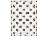 Alfombra Vinilica  Q-Carpet Procida Mattonella Nero/Beige
